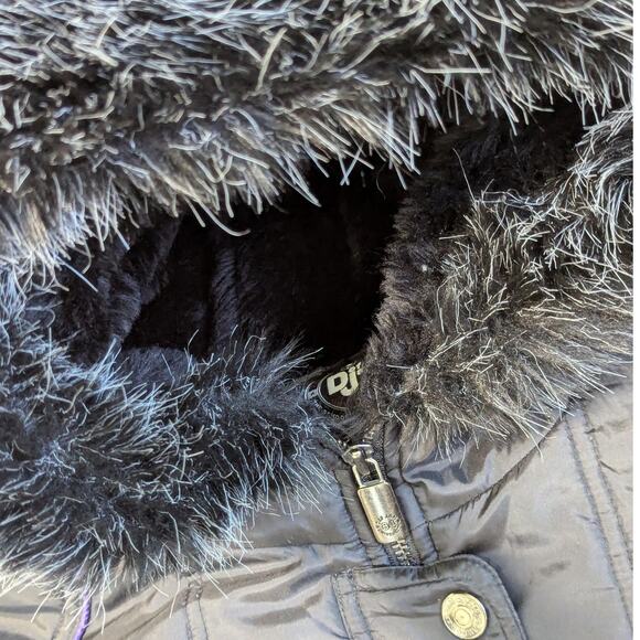 Vintage Def Jam University Puffer Coat Black Embroidered Hip Hop MTV Music 90s - Picture 4 of 6